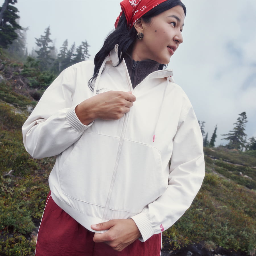 Women's Coastal Hoodie Full Zip - Black - Image 4