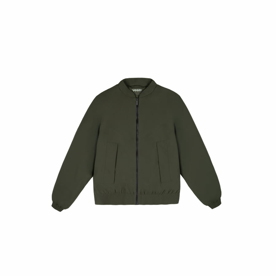 Men's Mist Bomber Jacket - Dark Moss - Image 5