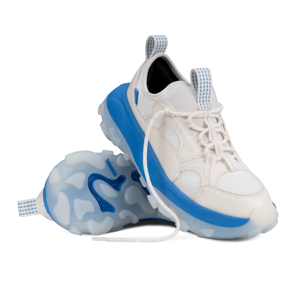 Men's Motu Sneaker - Off-White/Vessi Blue - Image 7