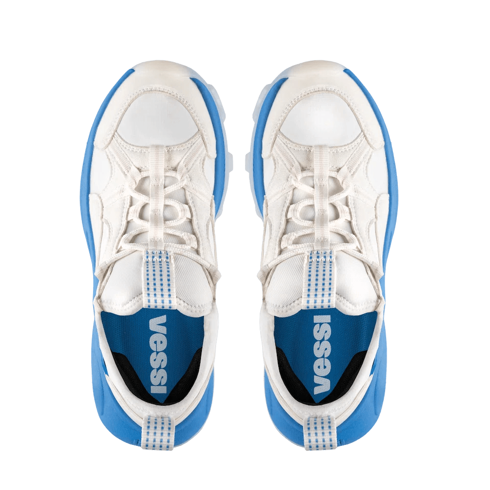 Men's Motu Sneaker - Off-White/Vessi Blue - Image 5