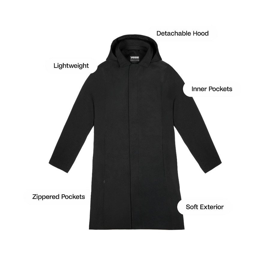 Men's Trinity Rain Jacket - Black - Image 3